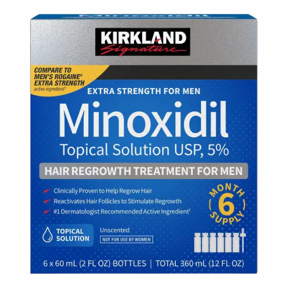Kirkland Minoxidil 5% Liquid & Scalp Applicatror – 3 Months Supply