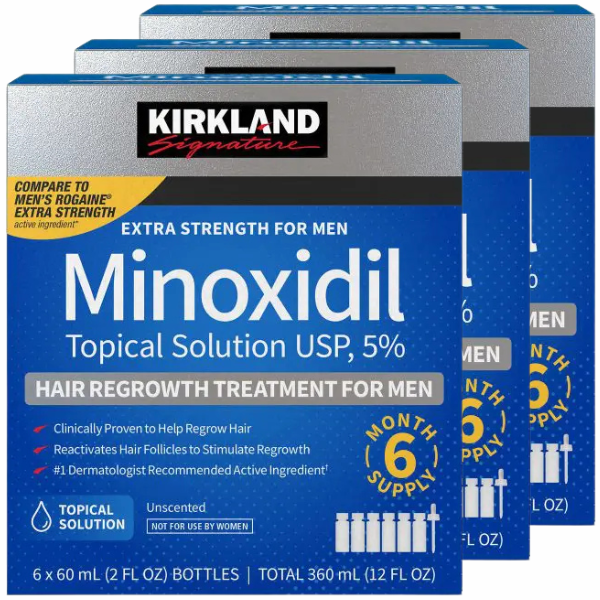Kirkland Minoxidil 5% Liquid – 18 Months Supply