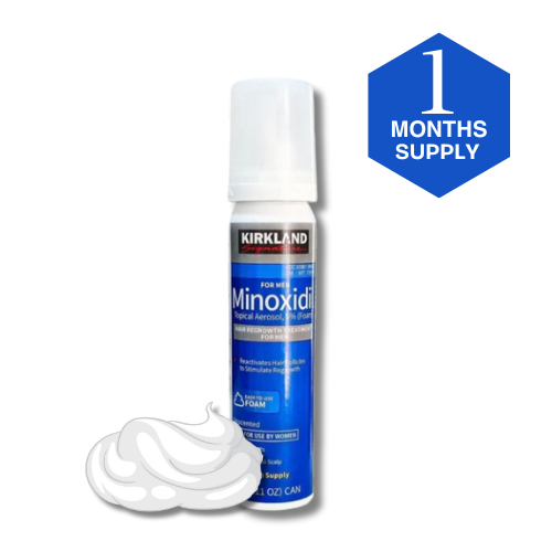 Kirkland Minoxidil 5% Foam – 1 Month Supply