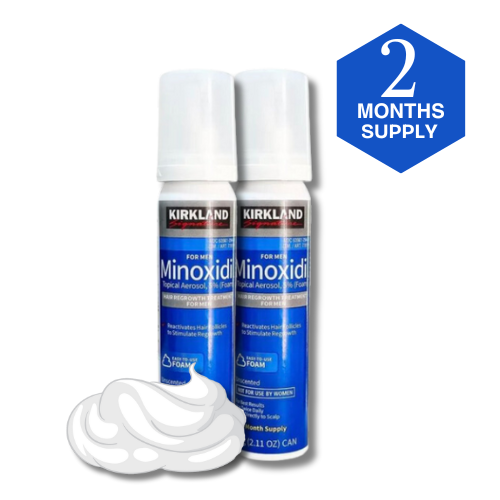 Kirkland Minoxidil 5% Foam – 2 Months Supply