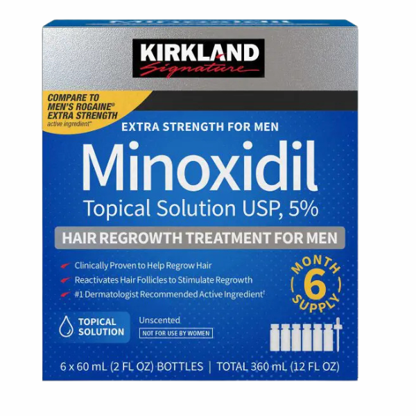 Kirkland Minoxidil 5% Liquid – 6 Months Supply