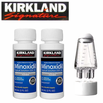 Kirkland Minoxidil 5% Liquid & Scalp Applicator – 2 Months Supply