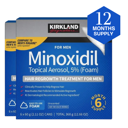 Kirkland Minoxidil 5% Foam – 12 Months Supply