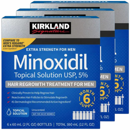 Kirkland Minoxidil 5% Liquid – 18 Months Supply